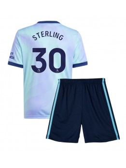 Detské Futbalové oblečenie Arsenal Raheem Sterling #30 2024-25 Krátky Rukáv - Tretina (+ trenírky)